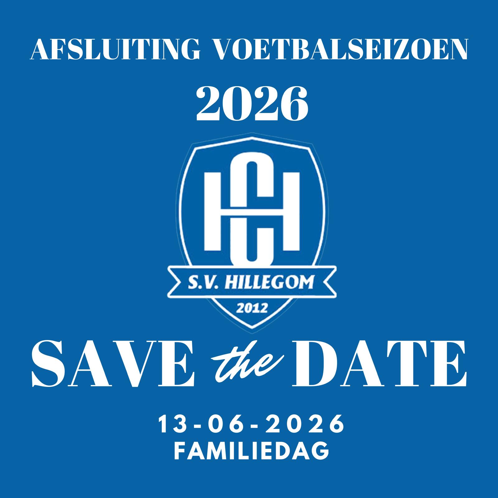 Save the Date - Afsluiting seizoen 2026