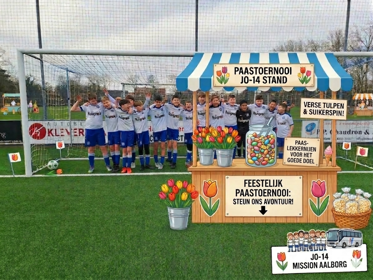 JO14-2 op 'Mission Aalborg': Kom langs bij onze kraam tijdens het Paastoernooi!