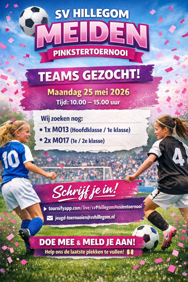 Teams gezocht voor meiden tournooi!!