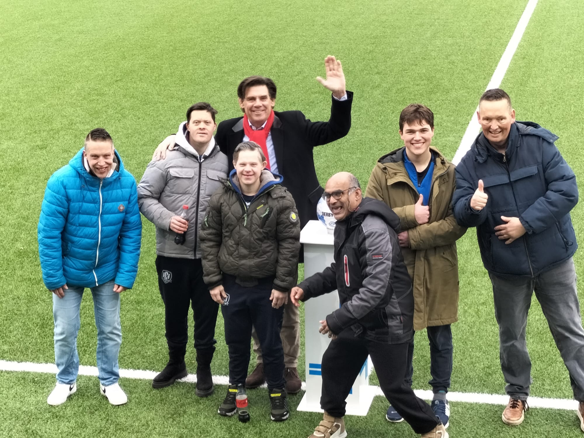 Uitje met het G-team bij SV Hillegom vs JVC