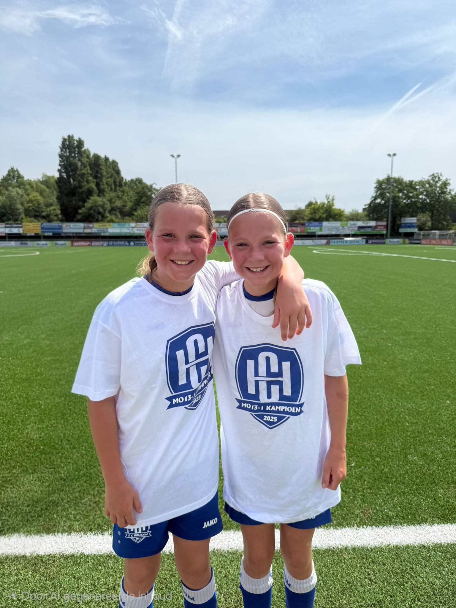 Noa en Evy Arends uitgenodigd voor KNVB West MO14