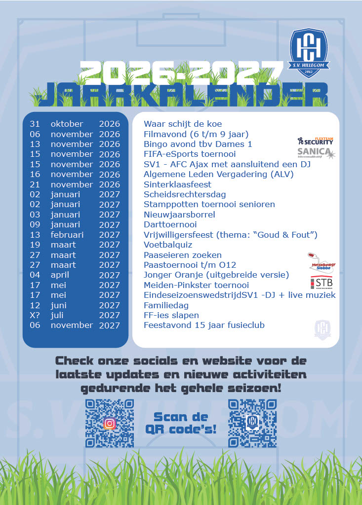 Jaarkalender 2026/2027